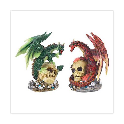 Fire and Earth Dragon Statues Draconika Store