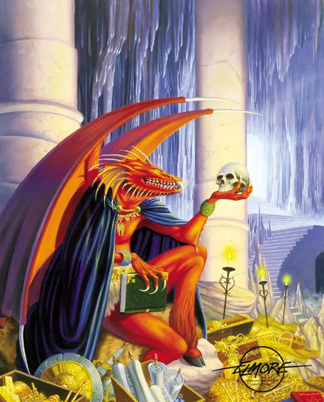 Demon Contemplating Man by Larry Elmore