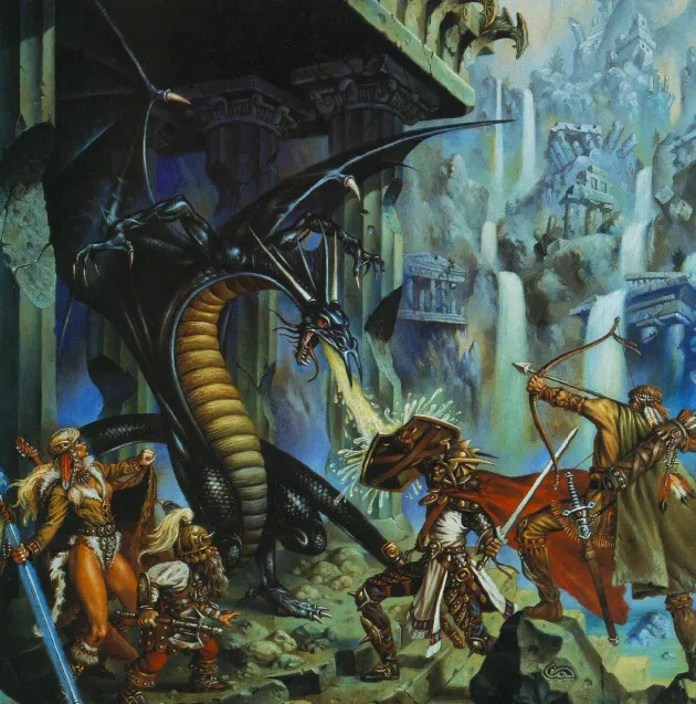 Dragons of Despair by Clyde Caldwell