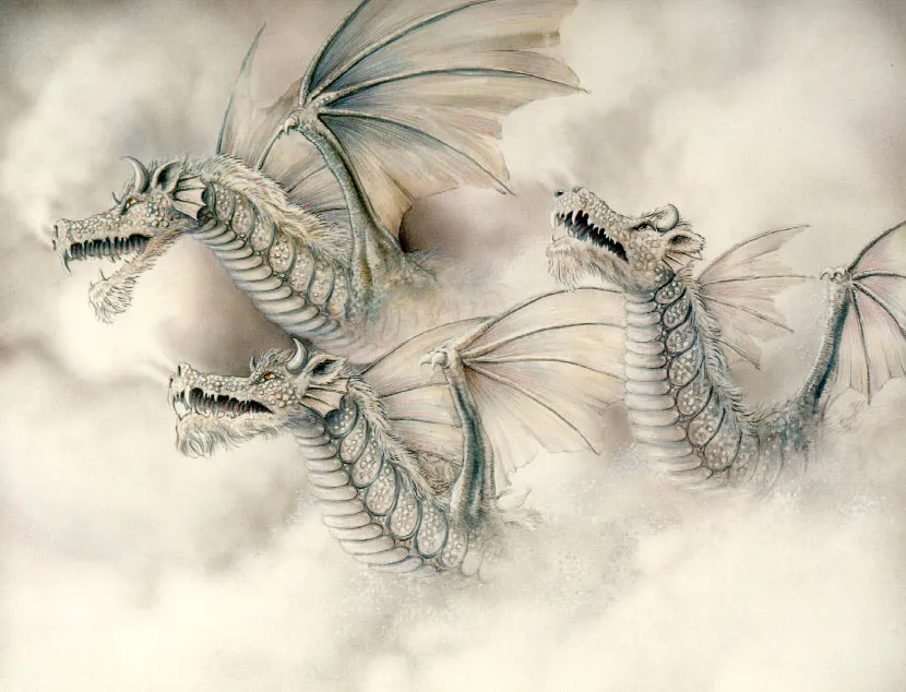 Great Snow Dragons (from The Discovery of Dragons) by Graeme Base