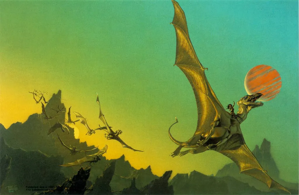 Dragonflight (cover) by Michael Whelan