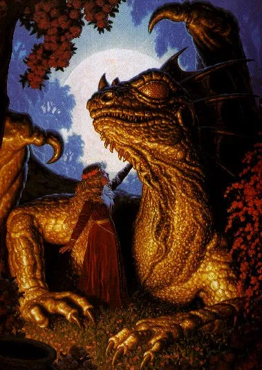Kylara and Prideth (Dragonriders of Pern calendar) by Tim Hildebrandt