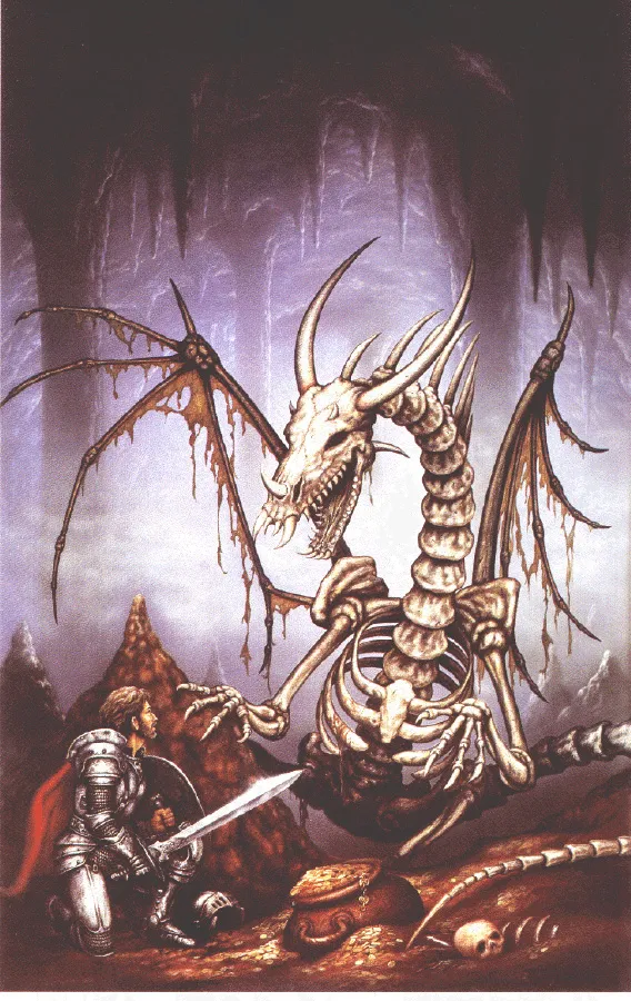 Skeleton Guardian by Ciruelo Cabral