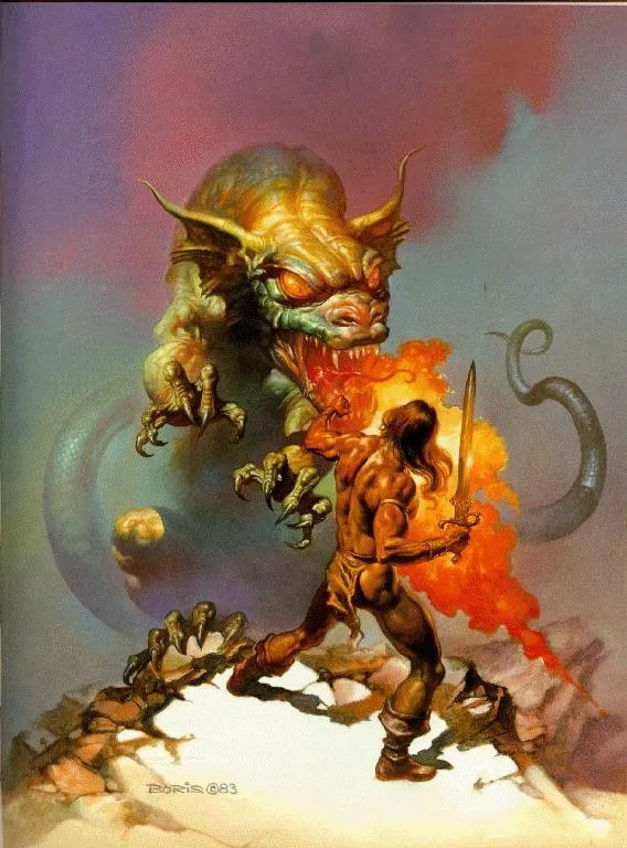 Dragon Fire by Boris Vallejo