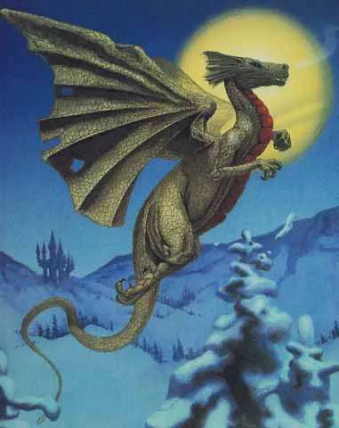 Winter Dragon (cover of Dragon Magazine #68) by Carl Lundgren