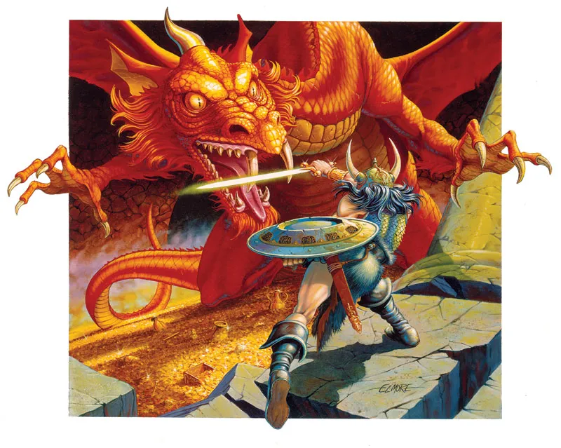 D&D Ancient Red by Larry Elmore