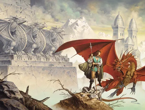 Token of Dragonsblood by Clyde Caldwell
