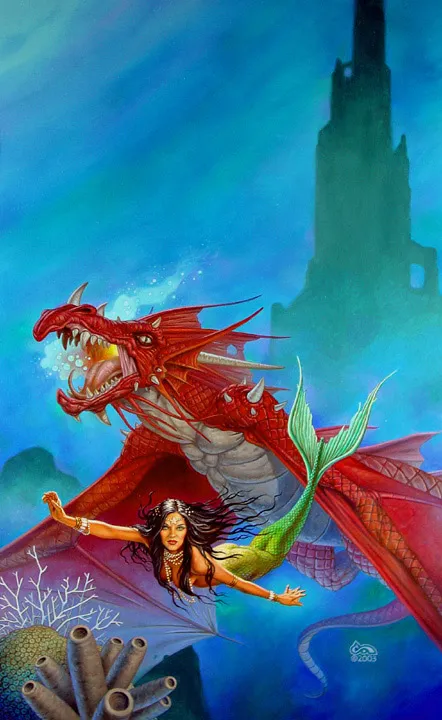 Emerald Sea by Clyde Caldwell