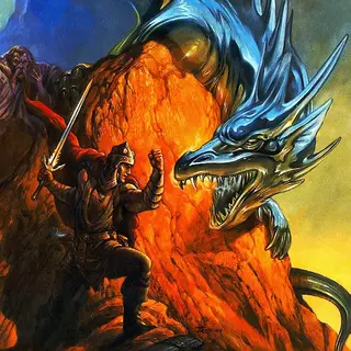 Dragon art by Jeff Easley