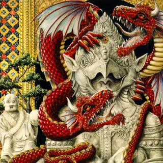 Dragon art by Graeme Base