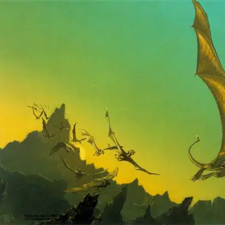 Dragonflight (cover) by Michael Whelan