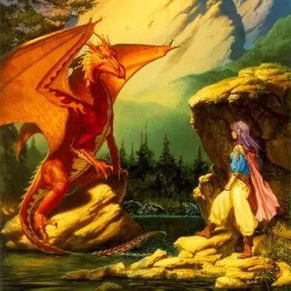 Dragon Lake (cover) by Michael Whelan
